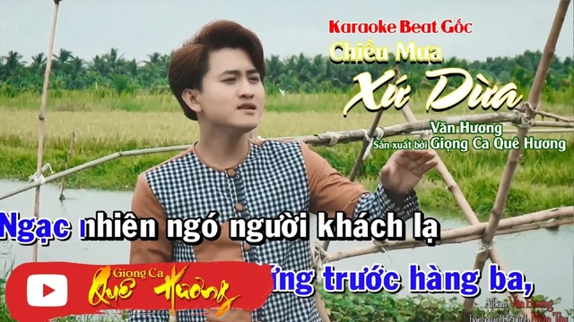 [Karaoke]Beat Gốc - Chiều Mưa Xứ Dừa - Văn Hương - Giọng Ca Quê Hương 2022