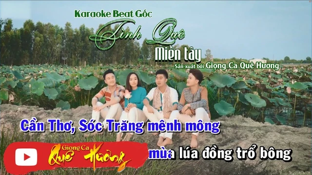 [Karaoke] Beat Gốc - Tình Quê Miền Tây - Văn Hương Album Hành Trình 13 Tỉnh Miền Tây
