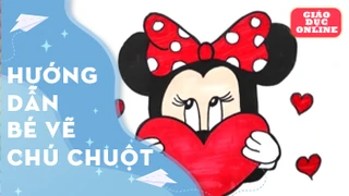 Hướng dẫn bé cách vẽ chú chuột đáng yêu