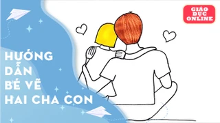 Hướng dẫn bé cách vẽ hình ảnh hai cha con