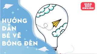 Hướng dẫn bé cách vẽ chiếc bóng đèn