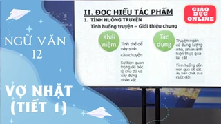 Môn Ngữ Văn Lớp 12 - Vợt Nhặt (Tiết 1)