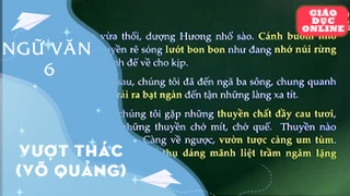 Môn Ngữ Văn Lớp 6 - Vượt thác - Võ Quảng