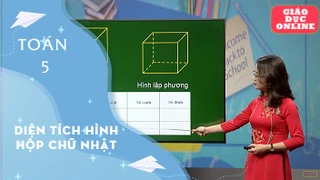 Môn Toán học - Lớp 5: Diện tích hình hộp chữ nhật