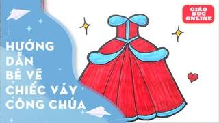 Cách vẽ một chiếc váy công chúa rất dễ dàng