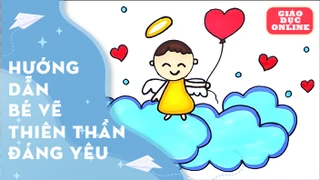 Hướng dẫn bé vẽ hình thiên thần tình yêu