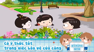 Có ý thức tốt trong việc bảo vệ của công