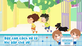 Dạy con cách xử lý khi gặp chó dữ