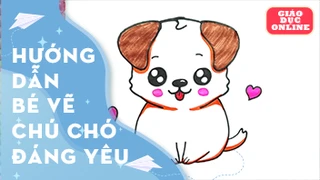 Cách vẽ và tô một chú chó siêu đáng yêu