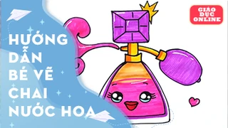 Cách vẽ và tô màu một chai nước hoa