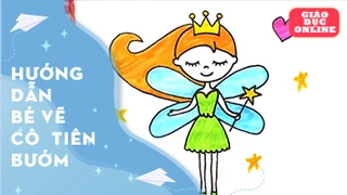 Cách vẽ và tô màu cô tiên bướm