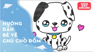 Cách vẽ một chú chó đốm