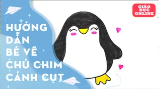 Cách vẽ một chú chim cánh cụt dễ thương