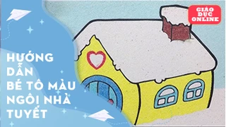 Vẽ ngôi nhà tuyết tuyệt đẹp