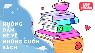 Hướng dẫn bé vẽ những cuốn sách