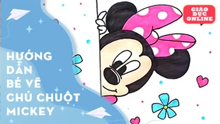 Hướng dẫn bé vẽ chiếc chú chuột mickey