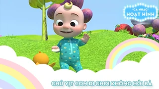 Ca khúc Chú vịt con đi chơi không hỏi bà