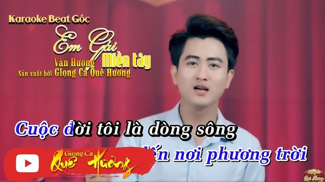 [Karaoke] Beat Gốc - Em Gái Miền Tây - Văn Hương - Giọng Ca Quê Hương 