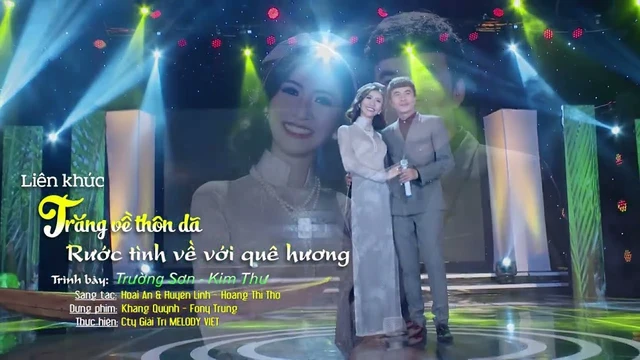 LK Trăng Về Thôn Dã - Rước Tình Về Với Quê Hương - Trường Sơn ft Kim Thư (karaoke) 