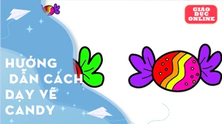 hướng dẫn bé vẽ và tô màu candy - Tập 7