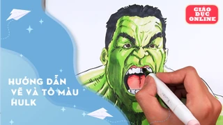 Hướng dẫn vẽ và tô màu Hulk