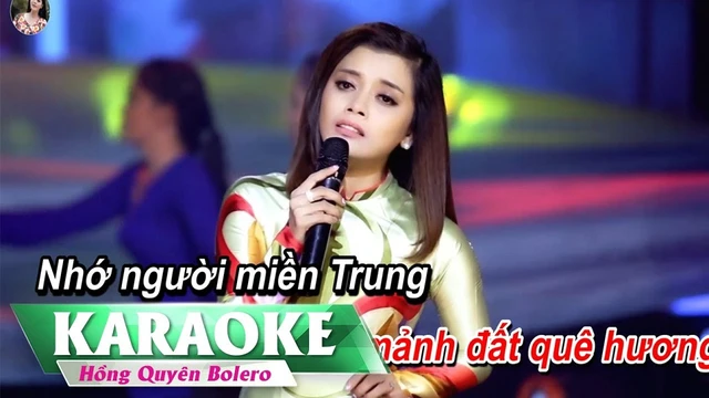 Hướng Về Miền Trung - Karaoke Beat Chuẩn Tone Nữ - Hồng Quyên