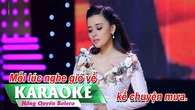 Karaoke LK Chuyện Đêm Mưa, Xin Thời Gian Qua Mau - Hồng Quyên