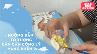Hướng dẫn tô tượng cán cân công lý vàng phần 2