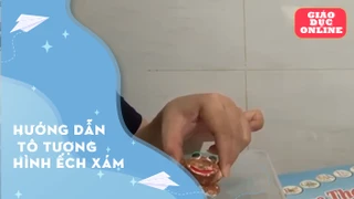 Hướng dẫn tô tượng hình ếch xám