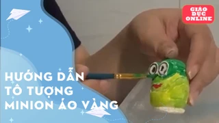 Hướng dẫn tô tượng minion áo vàng