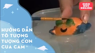 Hướng dẫn tô tượng con cua cam