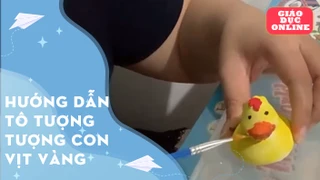 Hướng dẫn tô tượng con vịt vàng