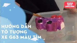 Hướng dẫn tô tượng xe G63 màu tím