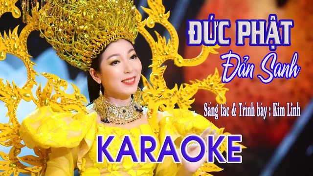 Karaoke | Đức Phật Đản Sanh Tone Nữ - Kim Linh 