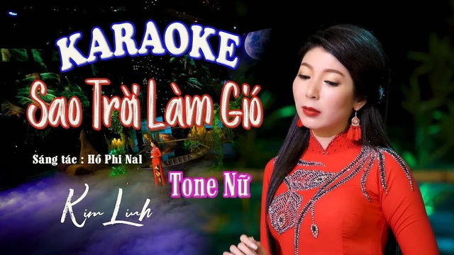 Karaoke | Sao Trời Làm Gió - Nal | Tone Nữ | Beat Nhạc Phối Mới [4K] - Kim Linh