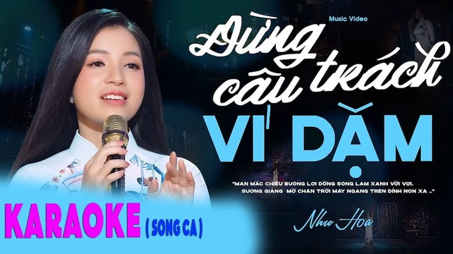 ( KARAOKE SONG CA ) Đừng Trách Câu Ví Dặm | NHƯ HOA [ Beat Gốc Dễ Hát]