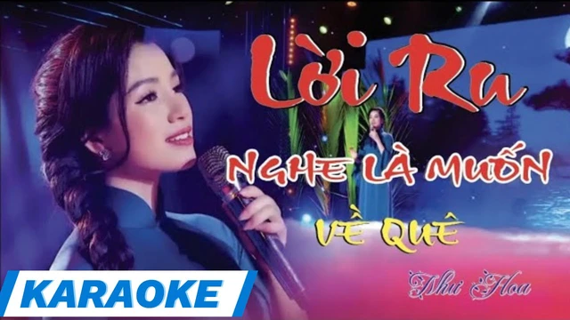 Karaoke Lời Ru Tone Nữ _Như Hoa ( Thần Tượng Bolero 2019) Lời Ru Bay Bổng Cánh Diều…