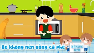 Bé không nên uống cà phê