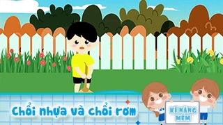 Chổi nhựa và chổi rơm