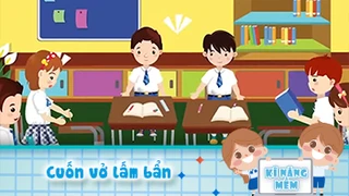 Cuốn vở lấm bẩn