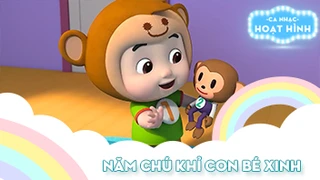 Ca khúc Năm chú khỉ con bé xinh