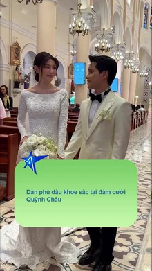 Dàn phù dâu khoe sắc tại đám cưới Quỳnh Châu