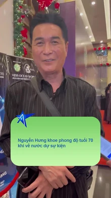 Nguyễn Hưng khoe phong độ tuổi 70 khi về nước dự sự kiện