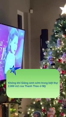 Không khí Giáng sinh sớm trong biệt thự 2.000 m2 của Thanh Thảo ở Mỹ